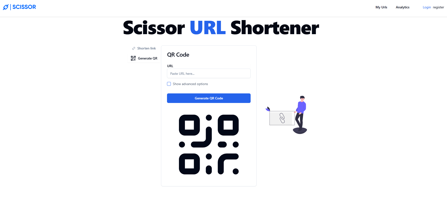 Scissor URL Shortener